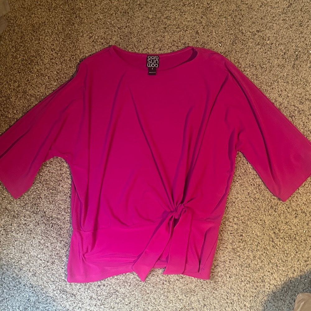 CLARA SUNWOO Fuchsia Top